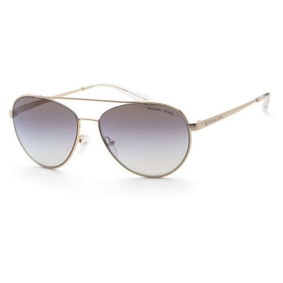 Michael Kors Women\'s Gold Aviator Sunglasses MK1071-1014I1 59-16-140 MSRP130